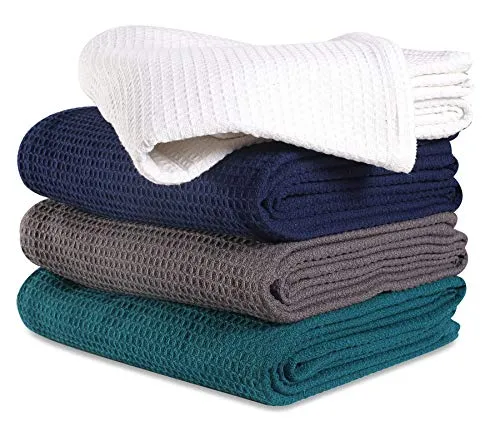 100% Soft Premium Cotton Thermal Blanket in Waffle Weave- Twin 60x90 White - Snuggle in These Super Soft,Breathable Cozy Cotton Blankets - Perfect for Layering Any Bed - Provides Comfort