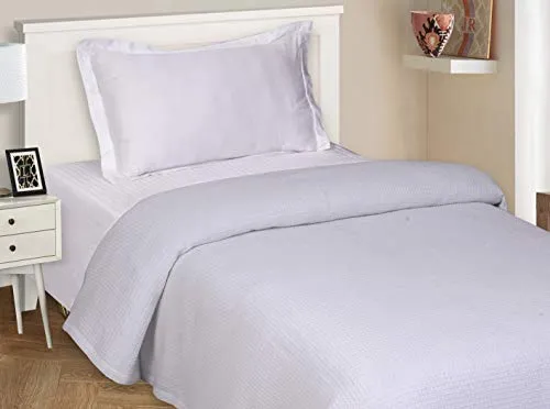 100% Soft Premium Cotton Thermal Blanket in Waffle Weave- Twin 60x90 White - Snuggle in These Super Soft,Breathable Cozy Cotton Blankets - Perfect for Layering Any Bed - Provides Comfort