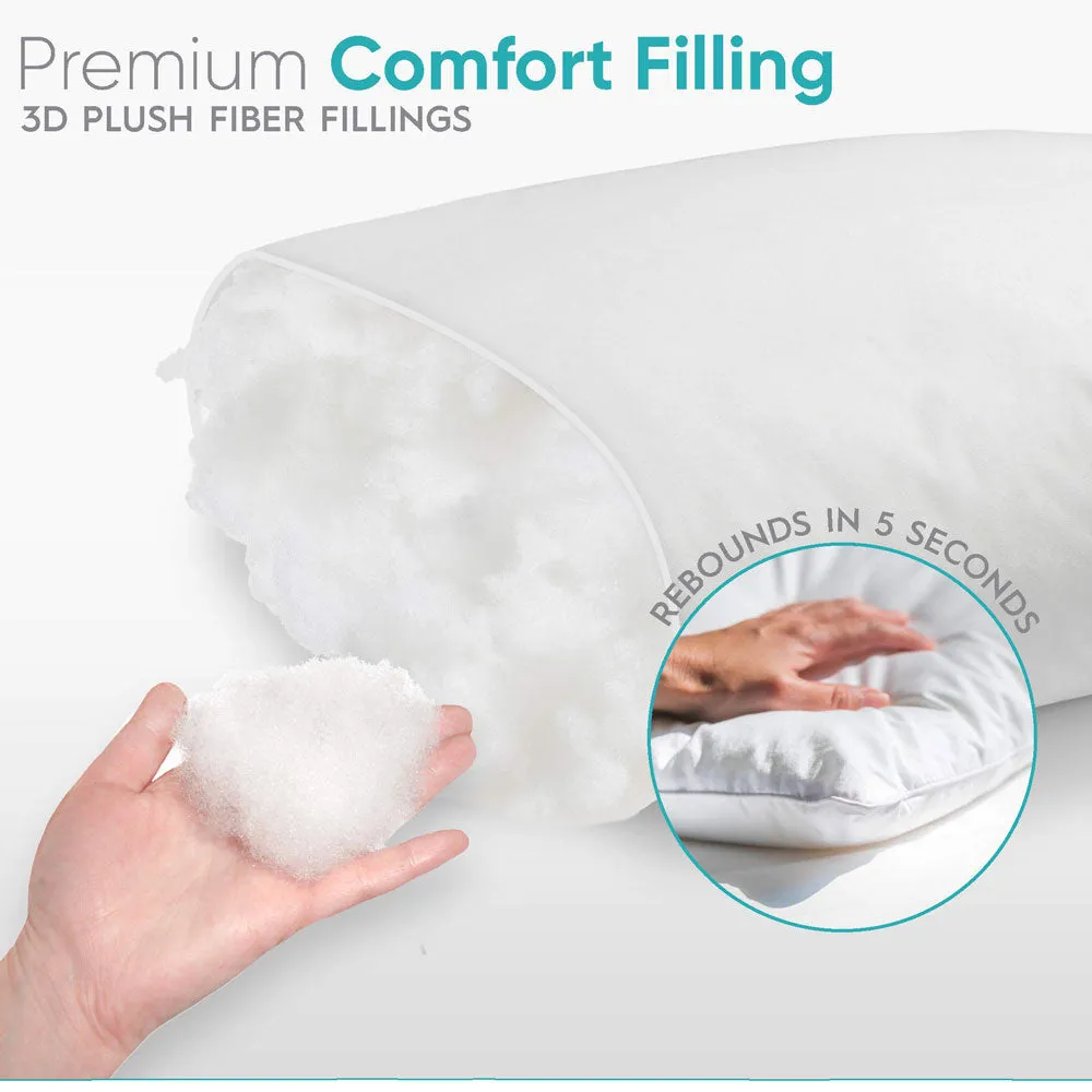 2 Premium Hotel 1150g Pillows 74CM x 48CM Pillows Breathable Cotton