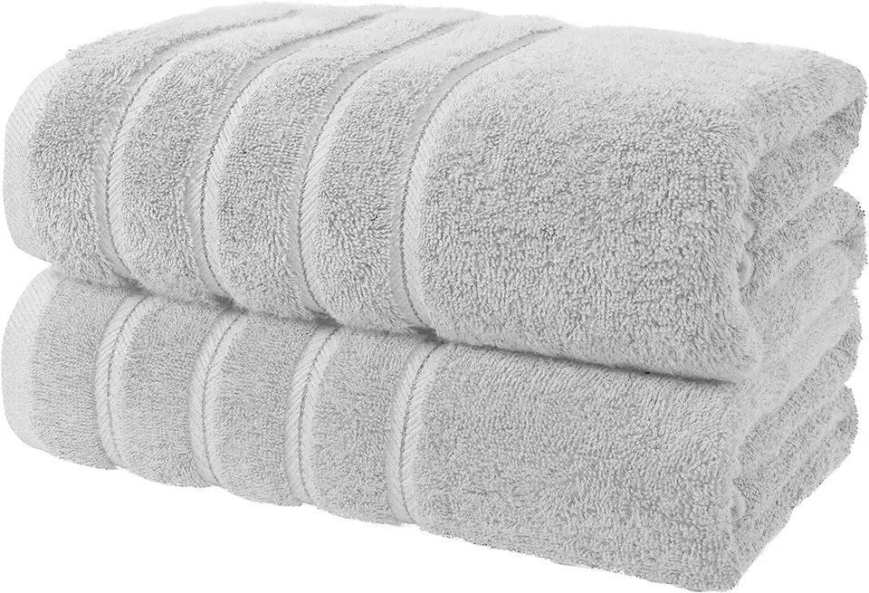 2X Luxury  Super Jumbo Bath Sheets 800GSm 100% Egyptian Cotton Bath Towels 70 X 140cm