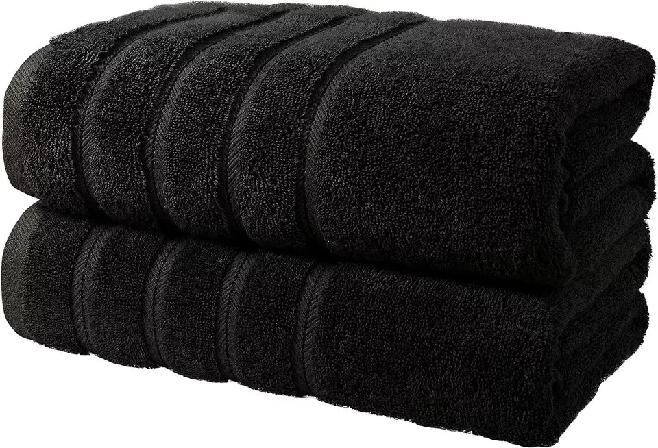 2X Luxury  Super Jumbo Bath Sheets 800GSm 100% Egyptian Cotton Bath Towels 70 X 140cm