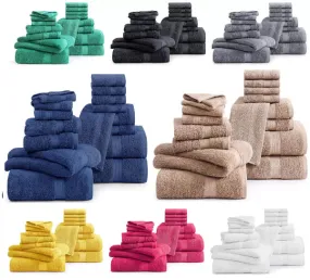 6x Soft Large Hand Bath Towels luxury 100% Egyptian Cotton 800GSM