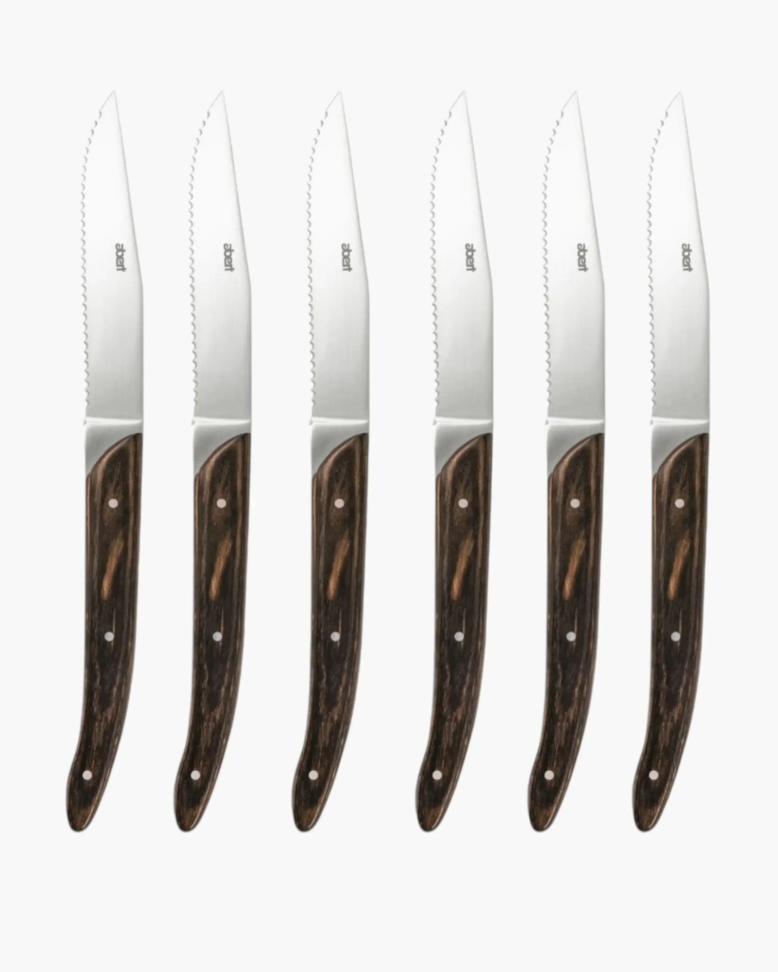 ab  by Abert Safari set 6 pcs steak knives serrated blade