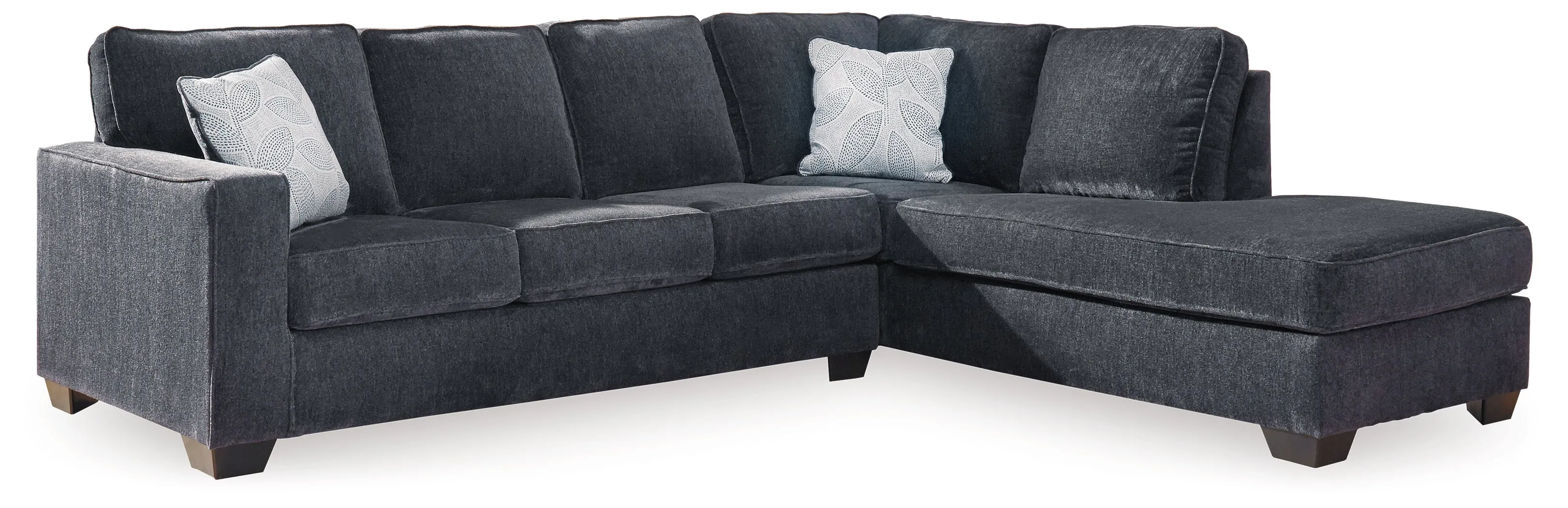 Altari 2-Piece Sleeper Sectional with Ottoman in Slate