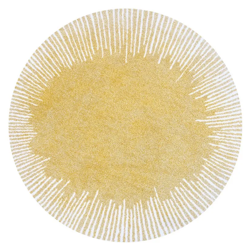 Arbus Modern Yellow Round Rug