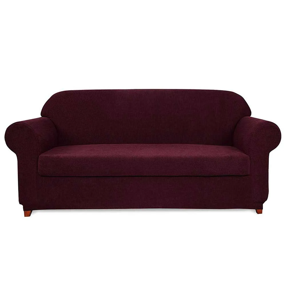 Arnold Plaid Stretch Sofa Slipcover