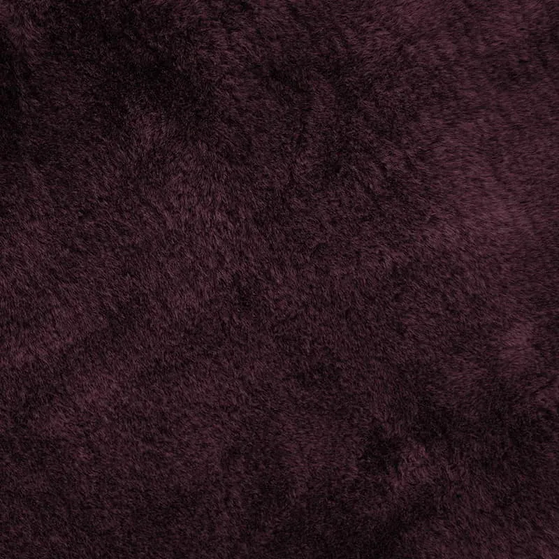 Bambury Frida Faux Fur Plum Throw