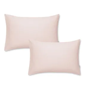 Bianca Pink 400TC 100% Cotton Sateen Standard Pillowcase Pair