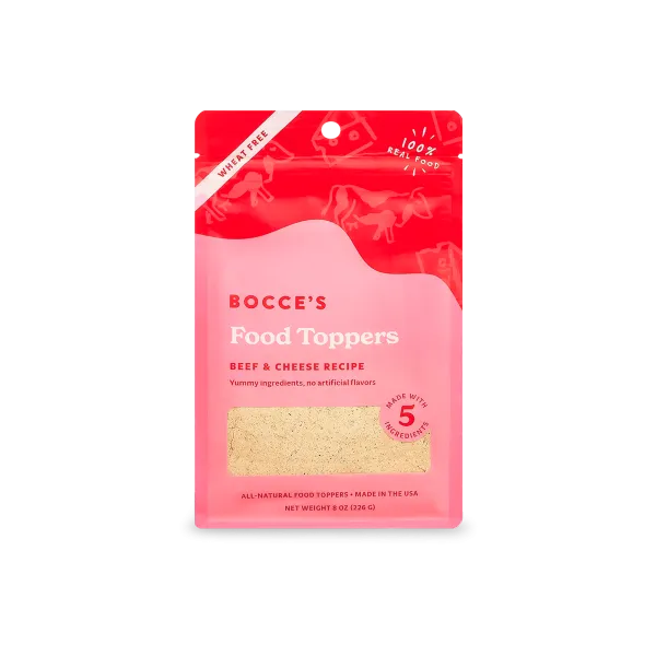 Bocce's Bakery Beef & Cheese Food Topper 8oz