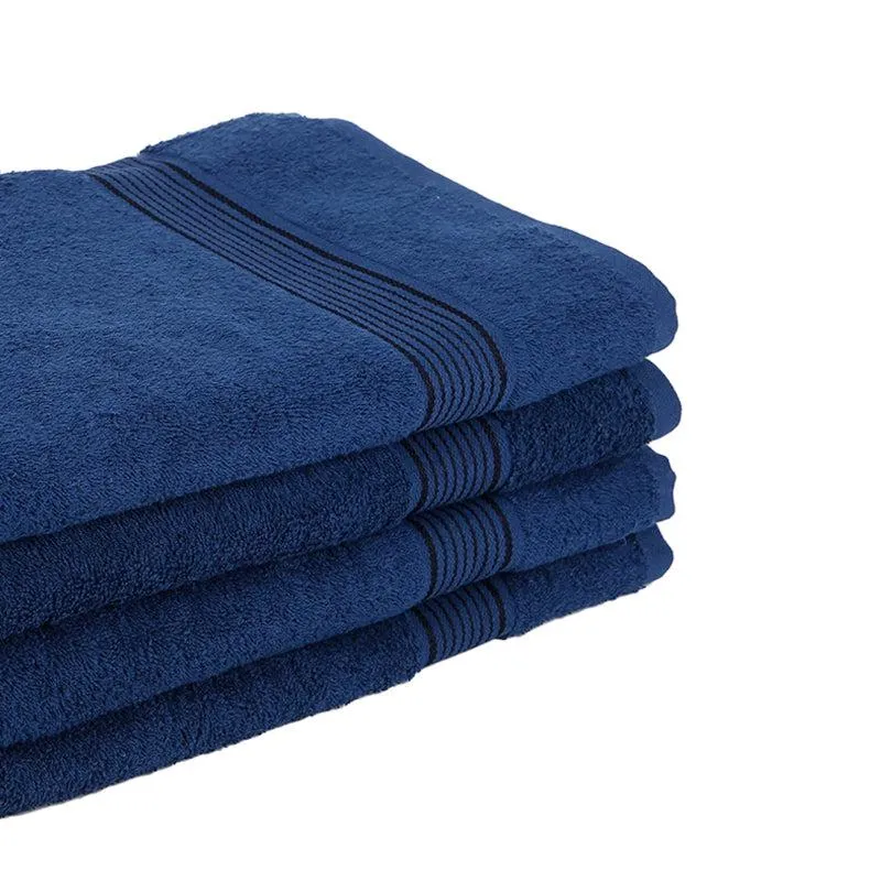 Bodil Bath Towel (Blue) - Set Of Four