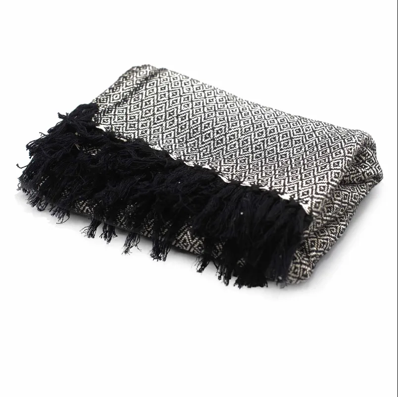 Boho Comfort Throws - 125x150cm - Charcoal