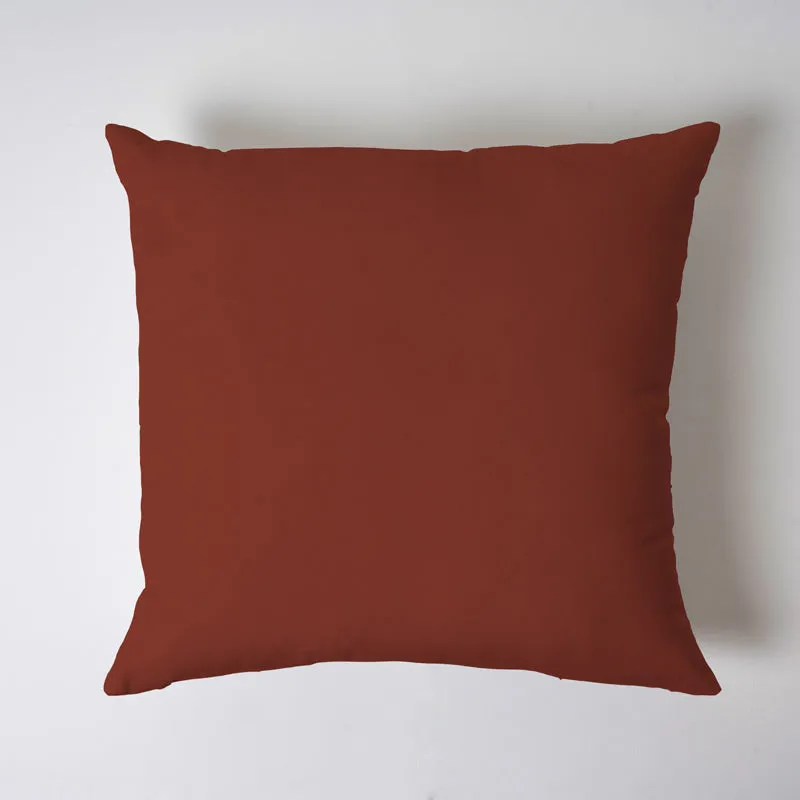 Brady Square Sofa Cushion (Terracotta Brown) - Set Of Two