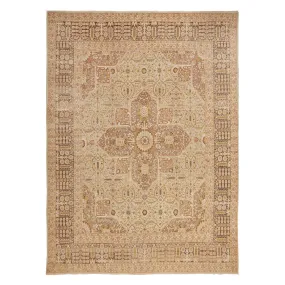 Brown Antique Wool Persian Rug - 9' x 12'4"