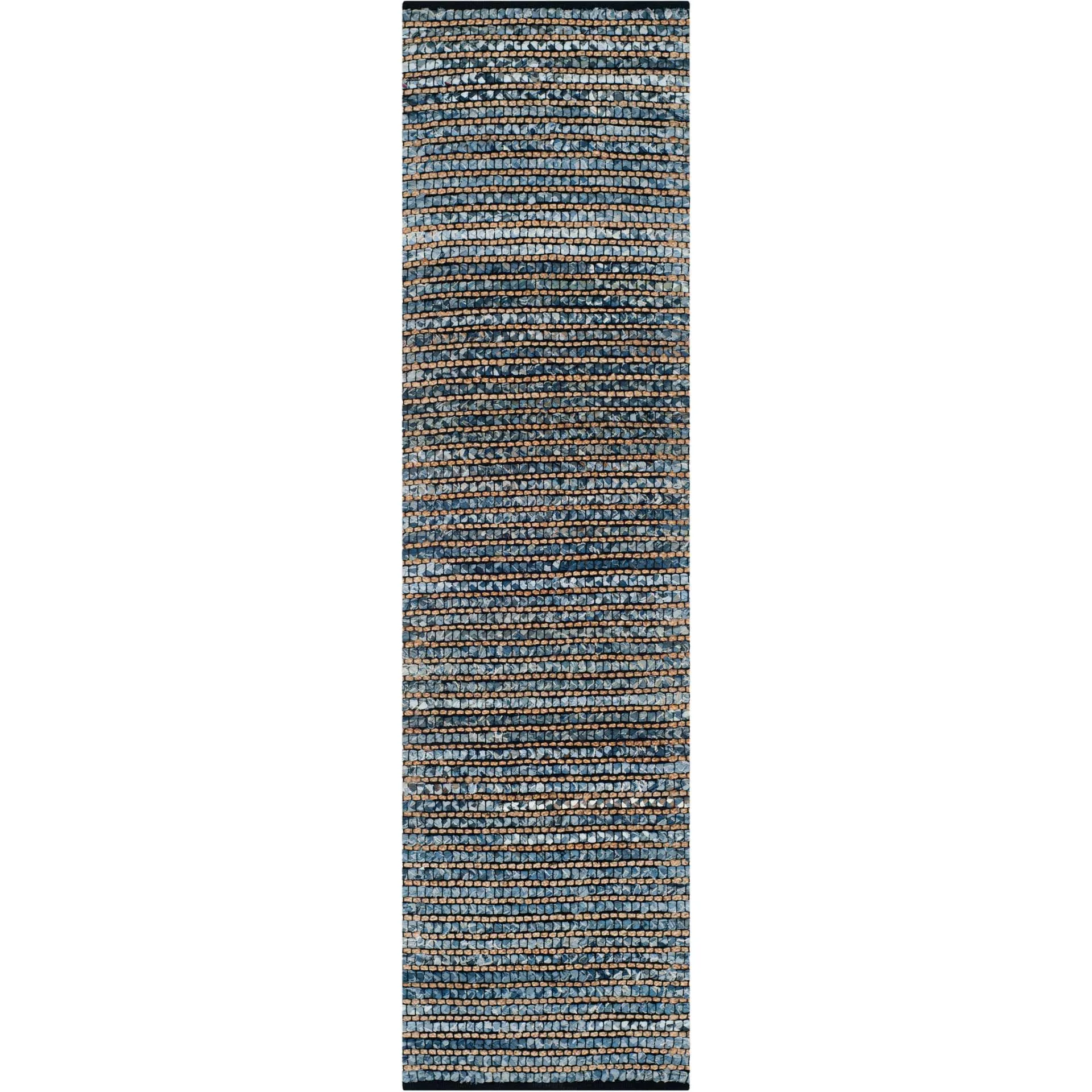 Cape Cod Stripe Blue Runner Rug