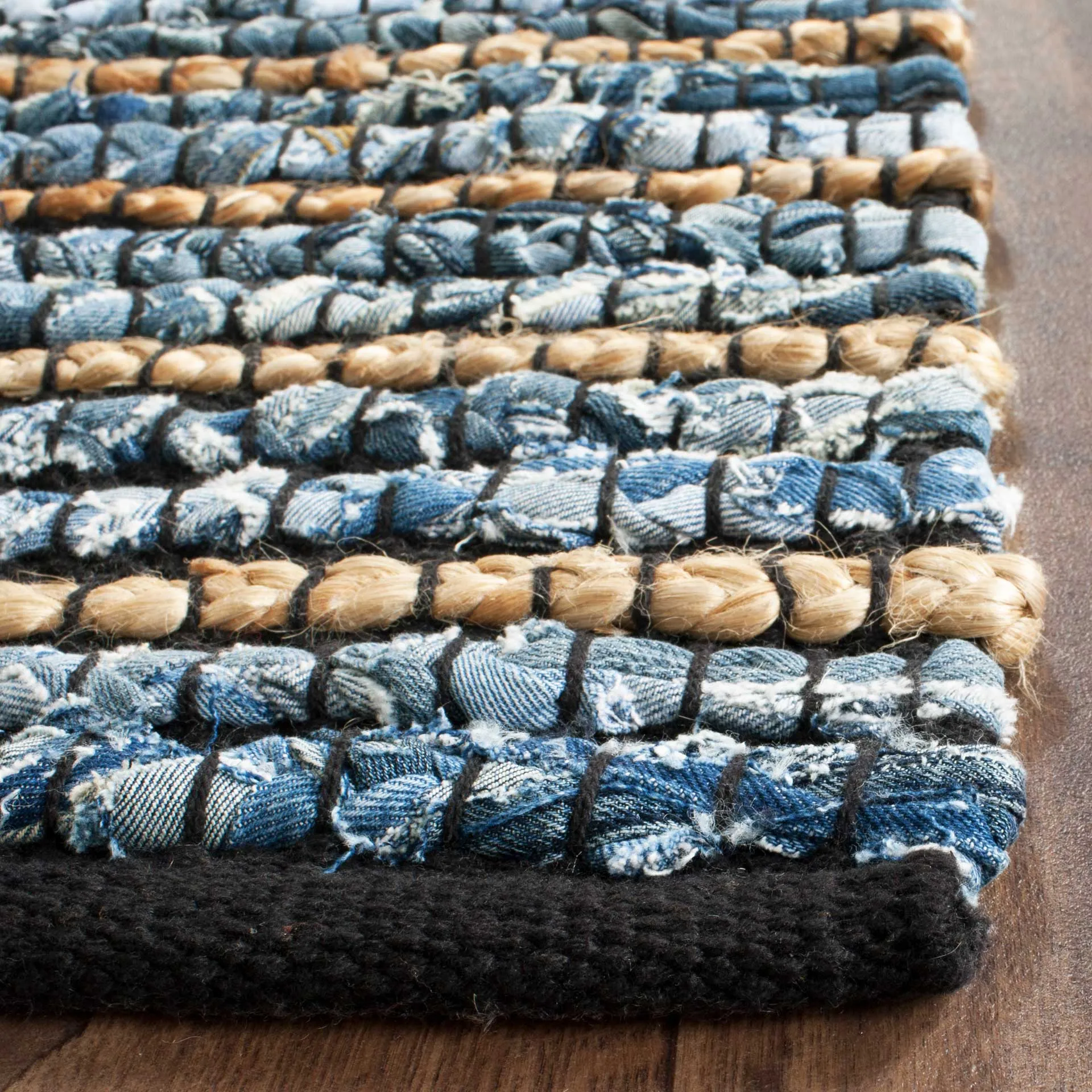 Cape Cod Stripe Blue/Natural Runner Rug