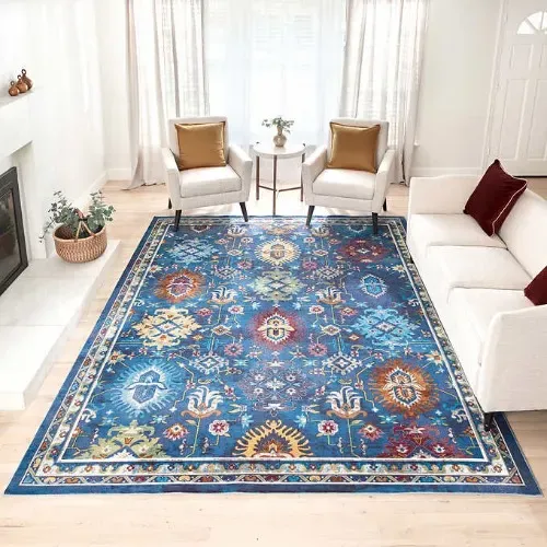 Carmen Capua Blue Area Rug - 9ft 10in X 13ft 269cm X 400cm