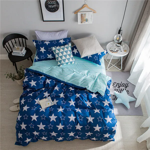 Cartoon White   Black Cow Pattern 4Pcs King Size Bedding Sets Luxury Include Duvet Cover Bed Sheet Pillowcase Super Soft Warm