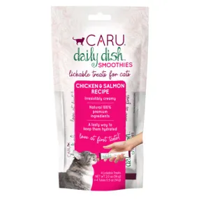 CARU - Daily Dish Smoothies - Treats For Cats - Chicken & Salmon