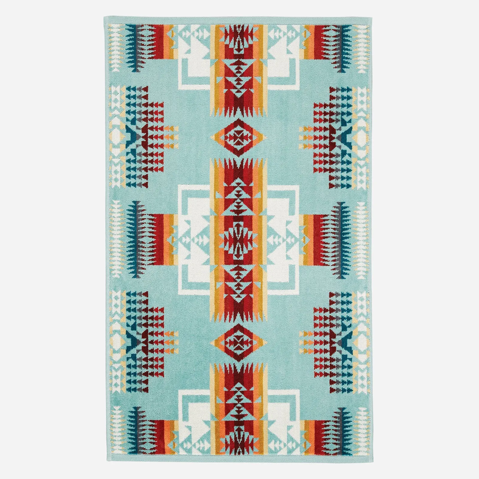 Chief Joseph Aqua Hand Towel