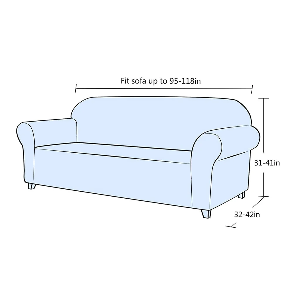 Clive Jacquard Stretch Sofa Slipcover