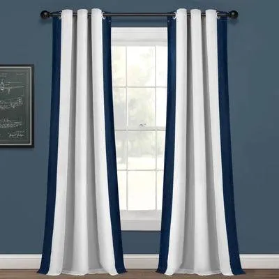 Curtains with patch design