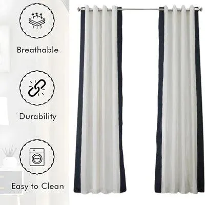 Curtains with patch design