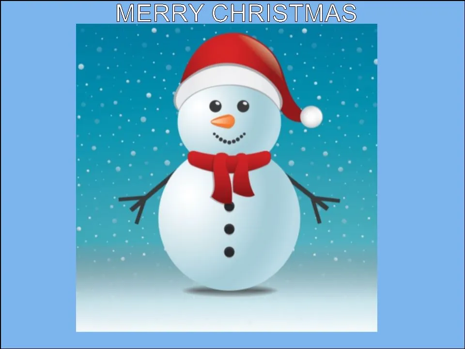 Cute Christmas Snowman - click for other sizes