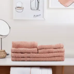 Cute Cuddly Towel (Dust Pink) - Six Piece Set