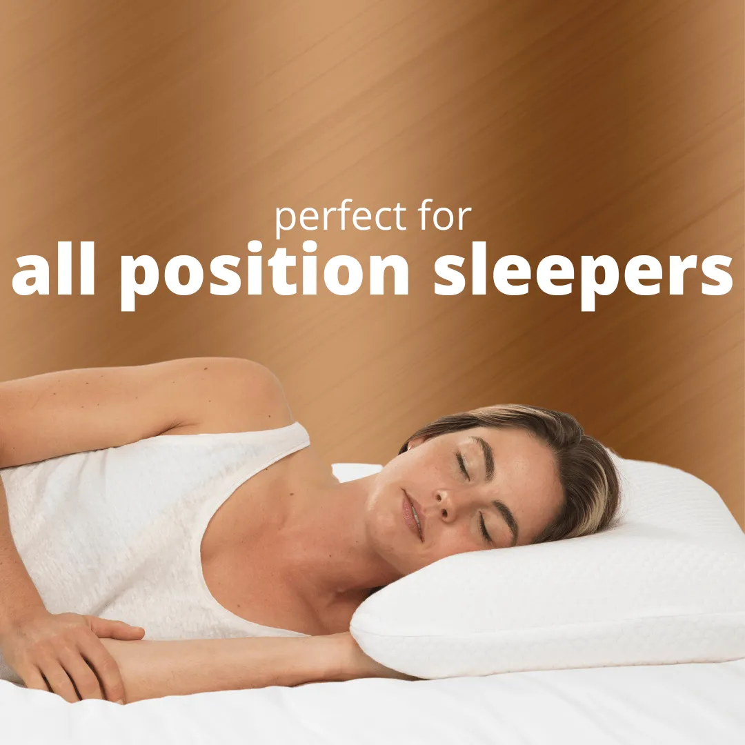 Deborah Hutton Pure Balance Deluxe Copper Gel Infused Memory Foam Pillow