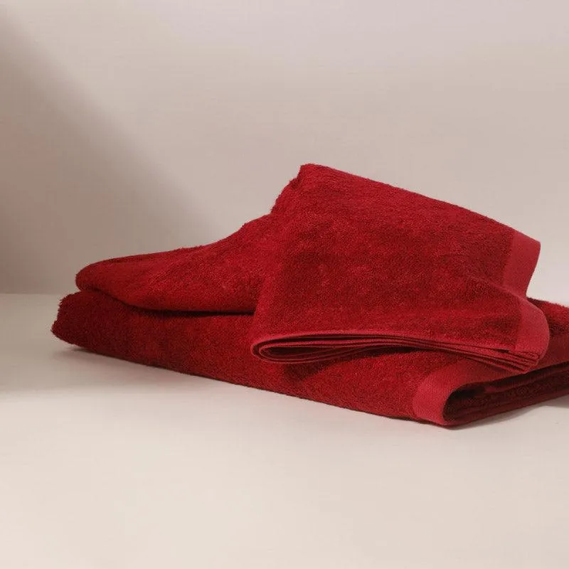 Dreamo Bamboo Bath Towel - Red