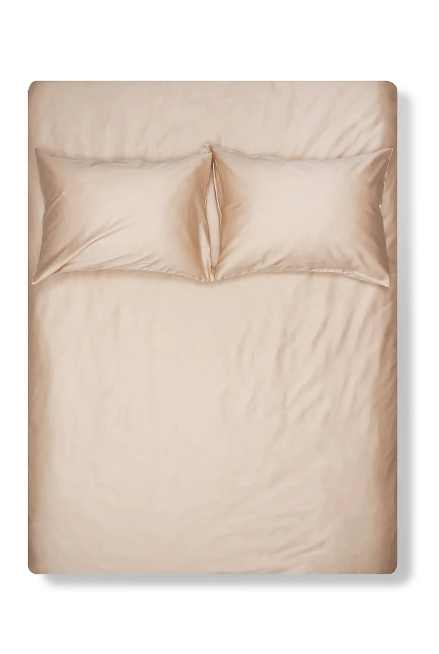 Egyptian Cotton Sateen Bedding in Apricot Color