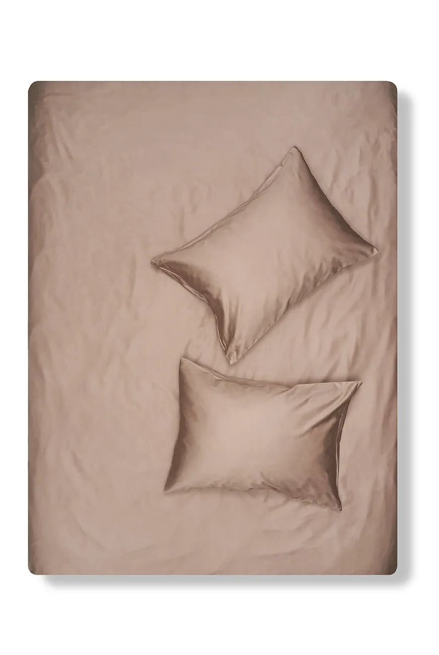 Egyptian Cotton Sateen Bedding in Coffee Color