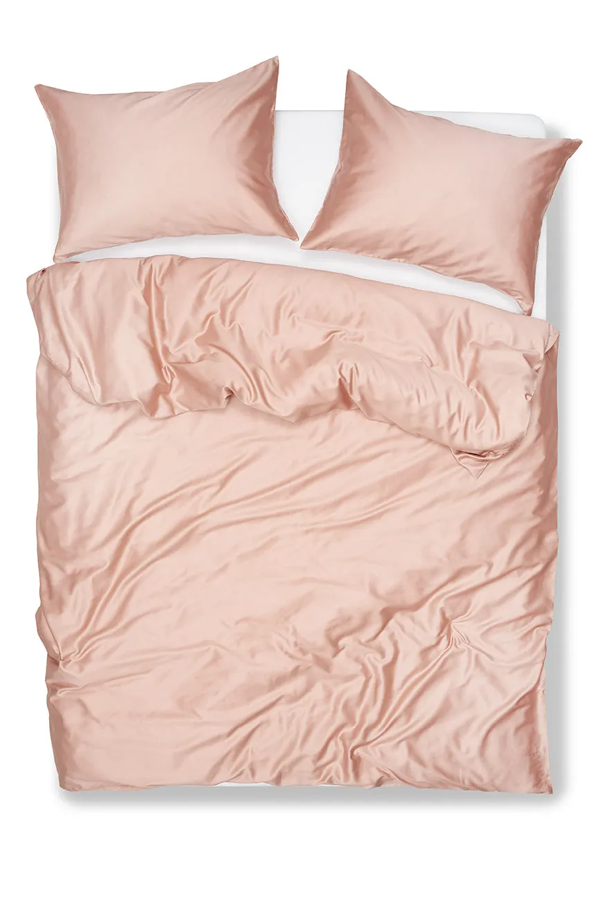 Egyptian Cotton Sateen Bedding in Misty Rose Color