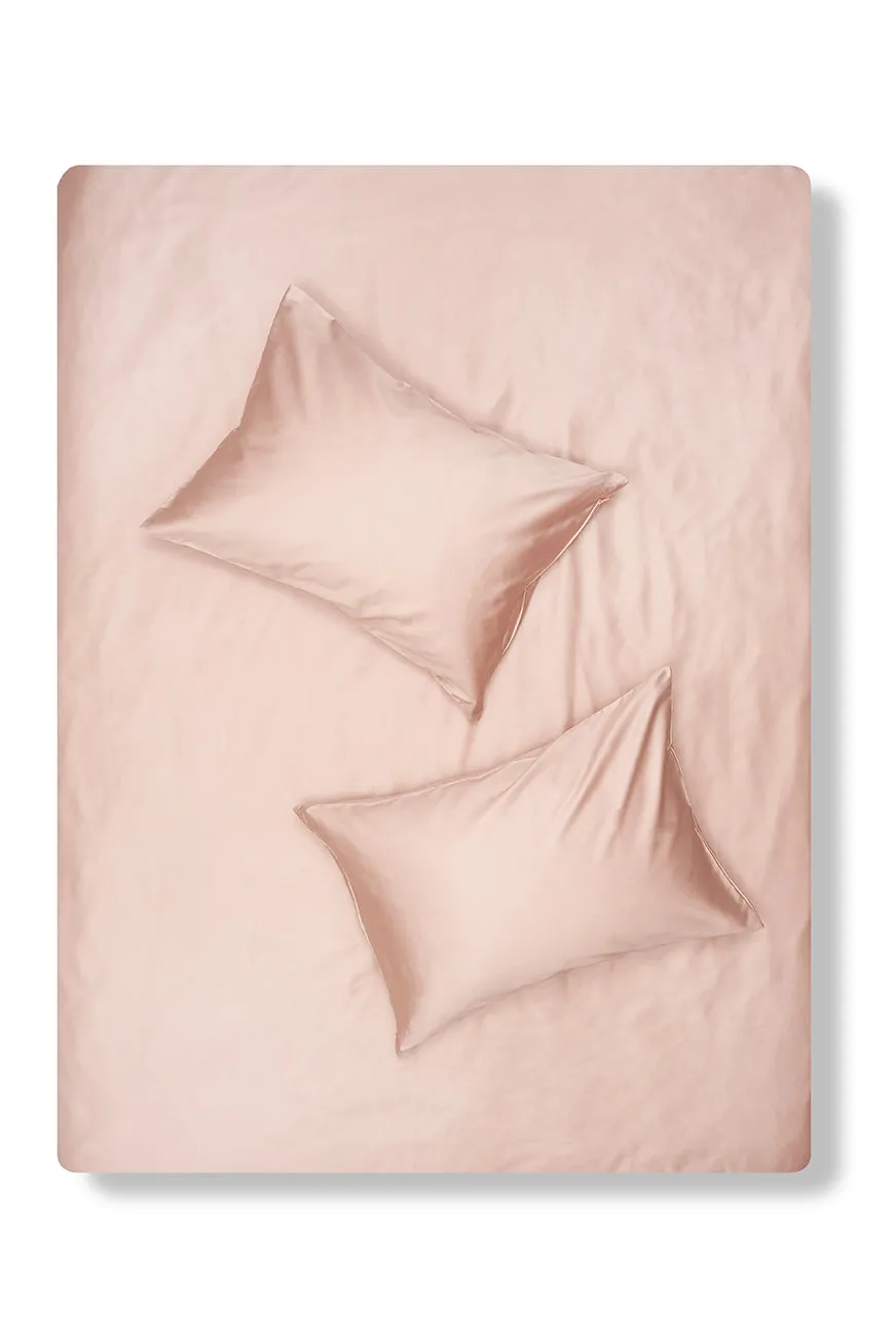 Egyptian Cotton Sateen Bedding in Misty Rose Color