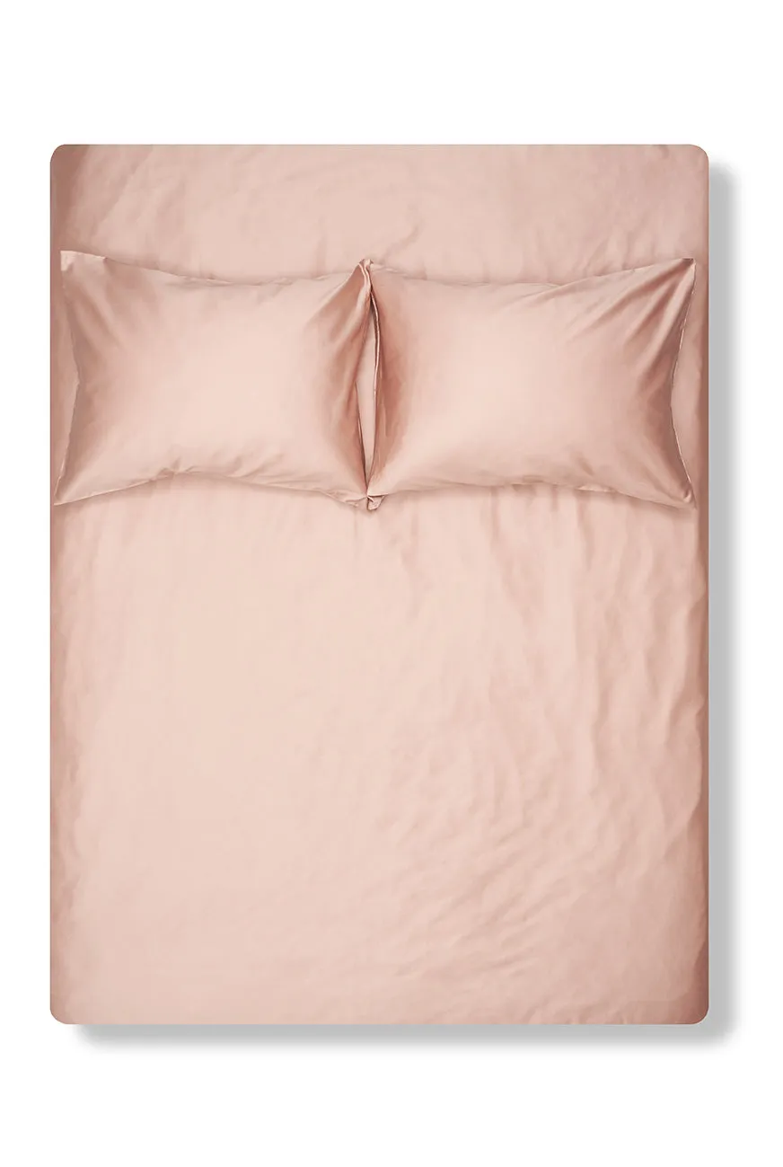 Egyptian Cotton Sateen Bedding in Misty Rose Color