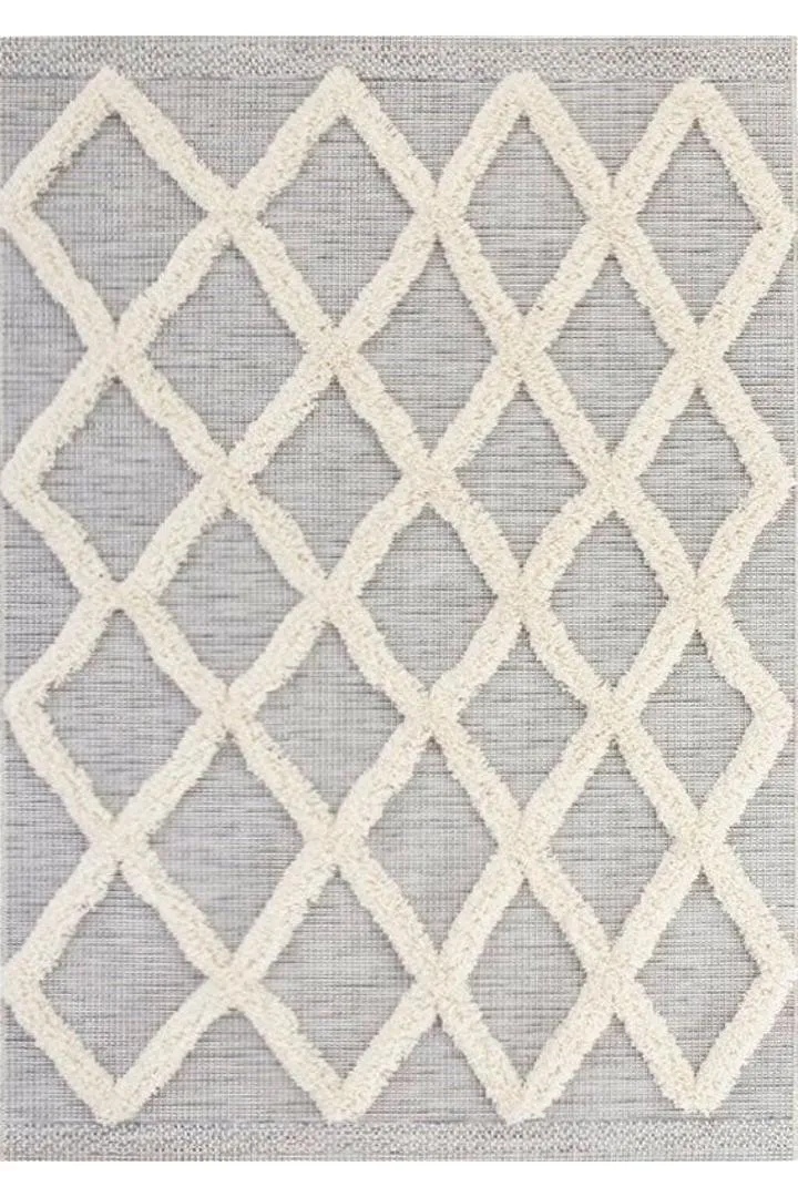 Elizabeth Geometric Rug - 104 Grey