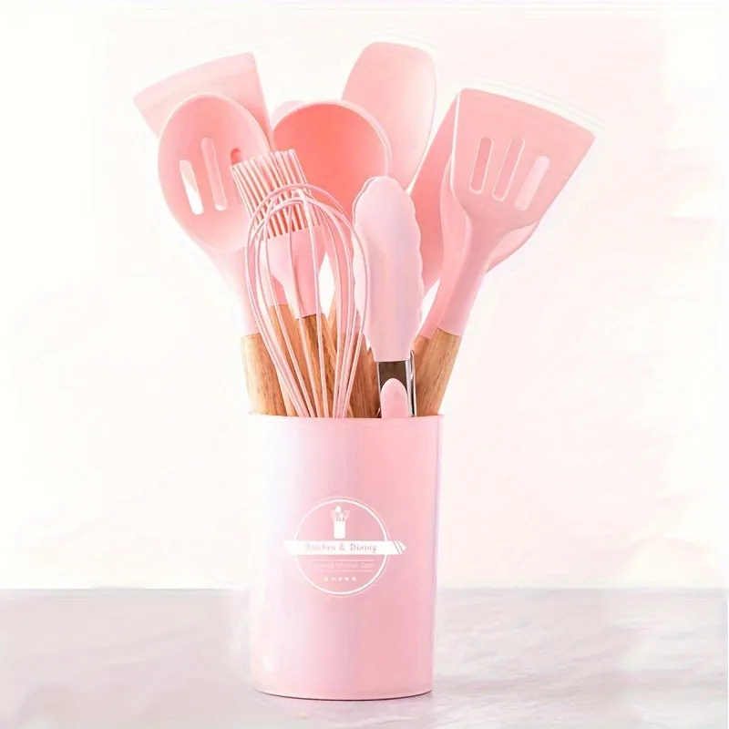 Essential 12Piece Silicone Kitchen Utensil Set for Home Cooks