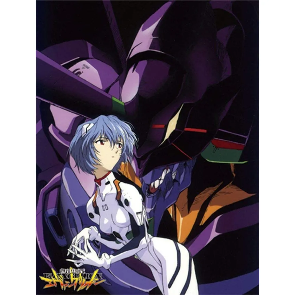 Evangelion Rei With Eva 01 Sublimation Throw Blanket