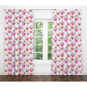 Falling Flowers Cotton Door Curtain | 7 ft x 4 ft