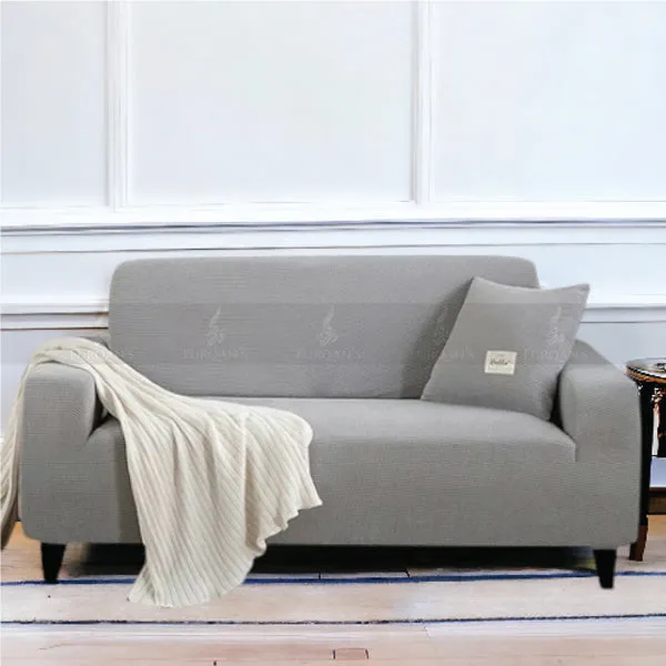 Fitted Micro Mesh Sofa Cover (Light Grey Color)