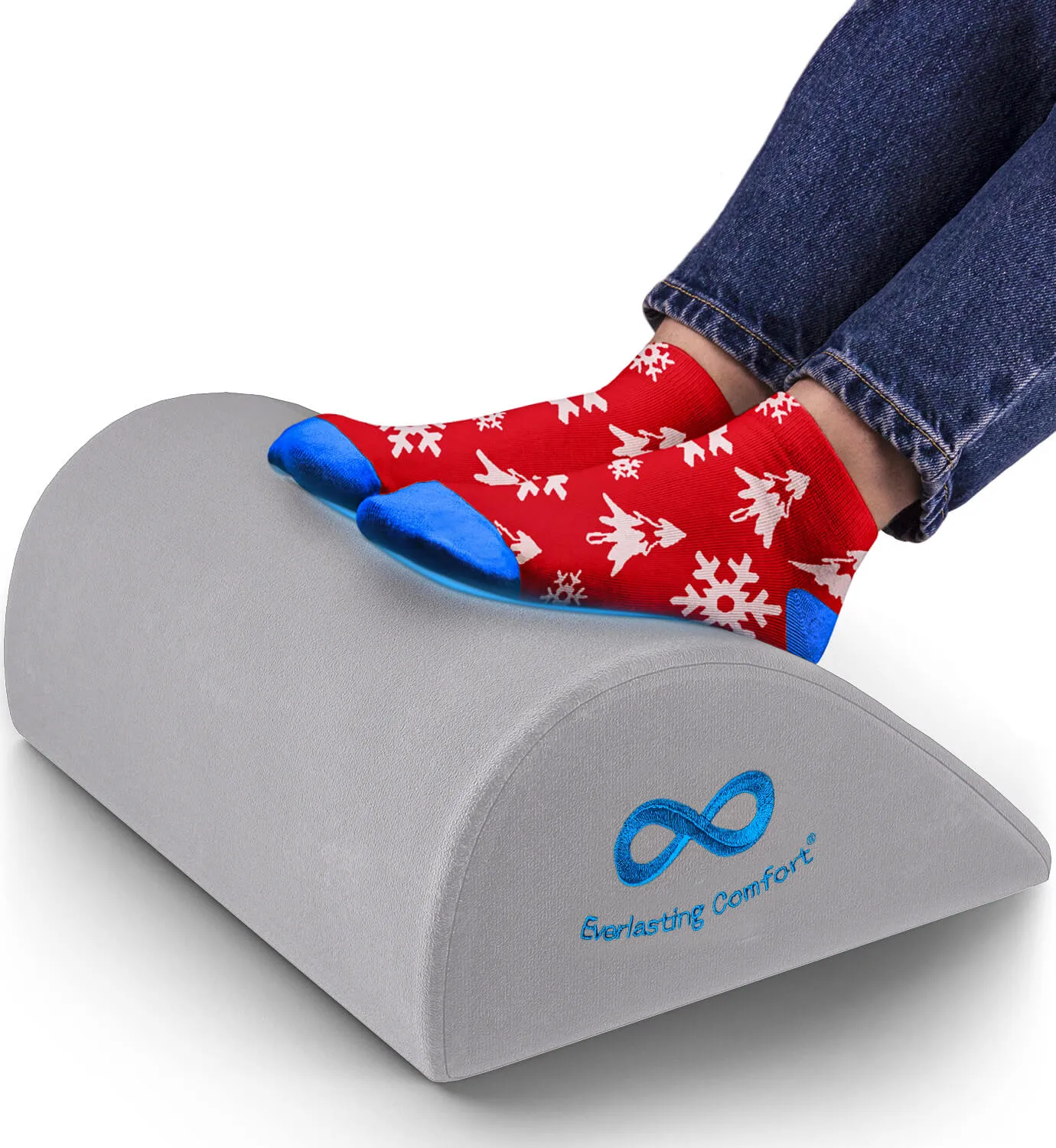 Foot Rest for Under Desk at Work - Memory Foam Office Foot Stool & Under Desk Footrest Leg Elevation Pillow