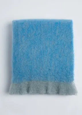 Foxford Inishowen Mohair Throw | Mayo Blue