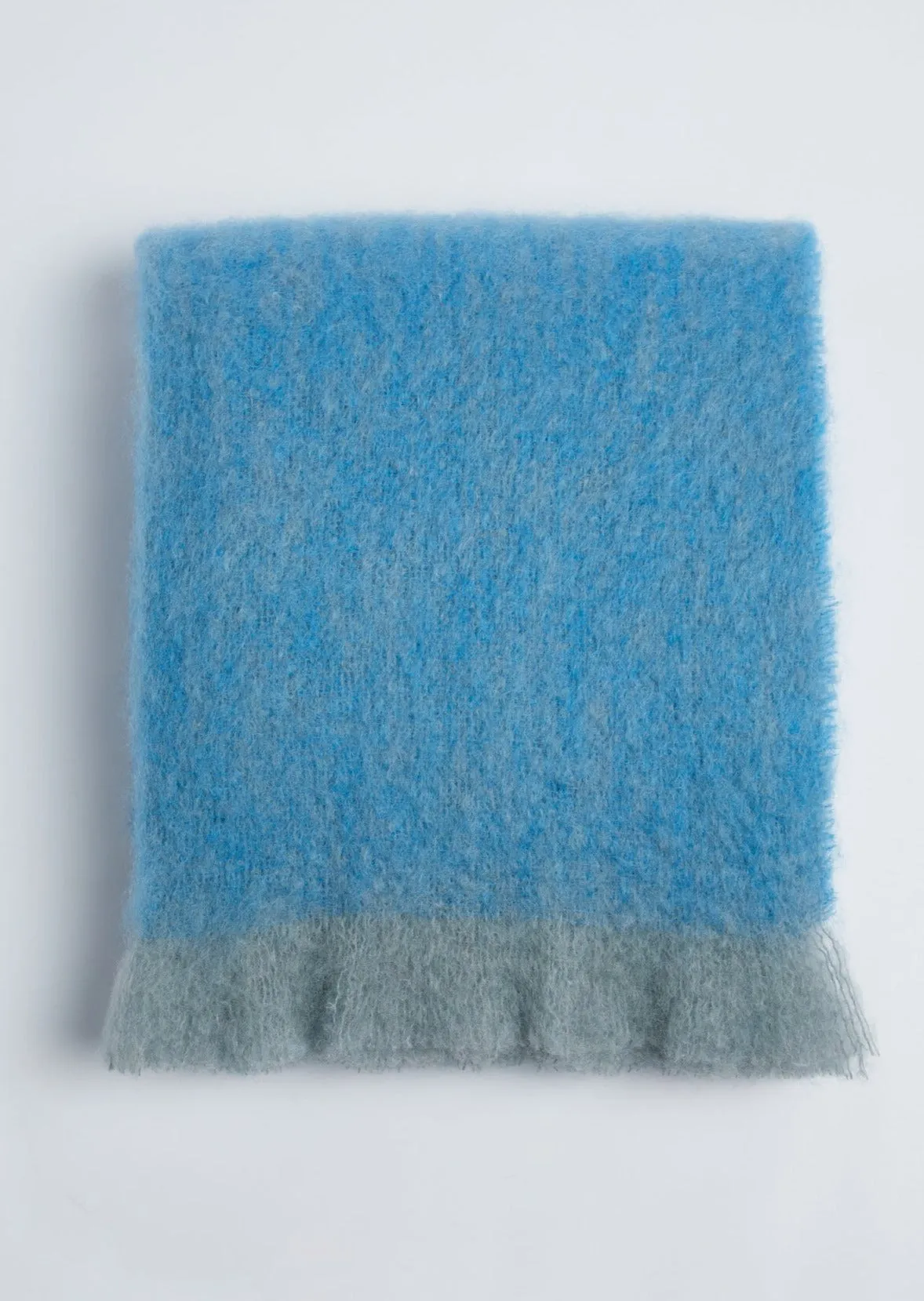 Foxford Inishowen Mohair Throw | Mayo Blue