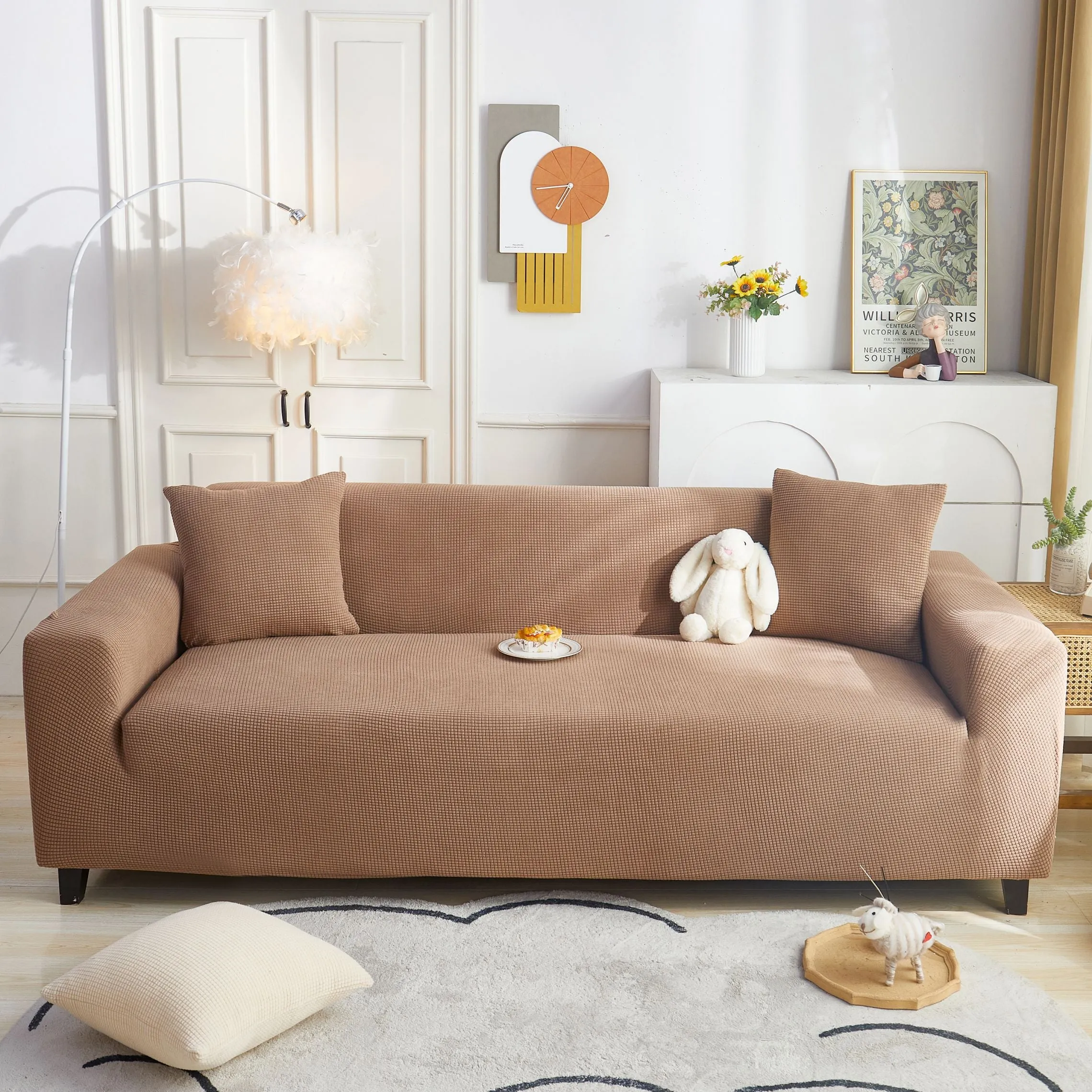 Full Sofa Cover with Elasticity for Year-Round Use