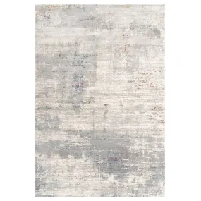 Grey Distressed Multicoloured Abstract Living Room Rug - Song