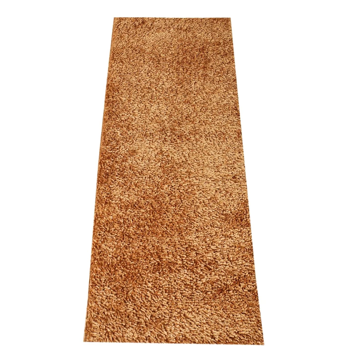 Heart Home Fluffy Shaggy Rug Bedside Runner for Home Décor (Gold)-HS43HEARTH25557