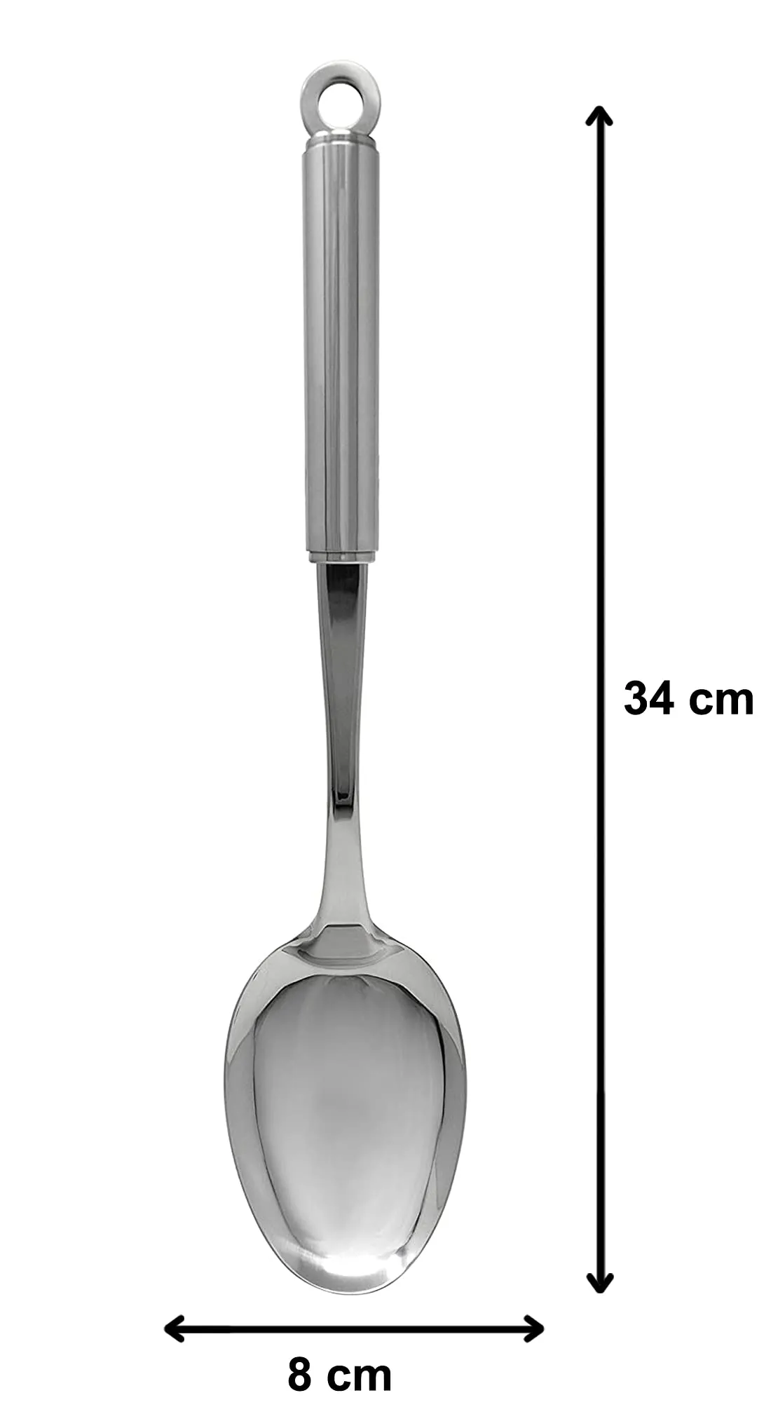 Heart Home Multiuses Serving & Cooking Stainless Steel Kitchen Tool & Utensil, Set of 2 (Slotted Turner & Skimmer) (Silver)