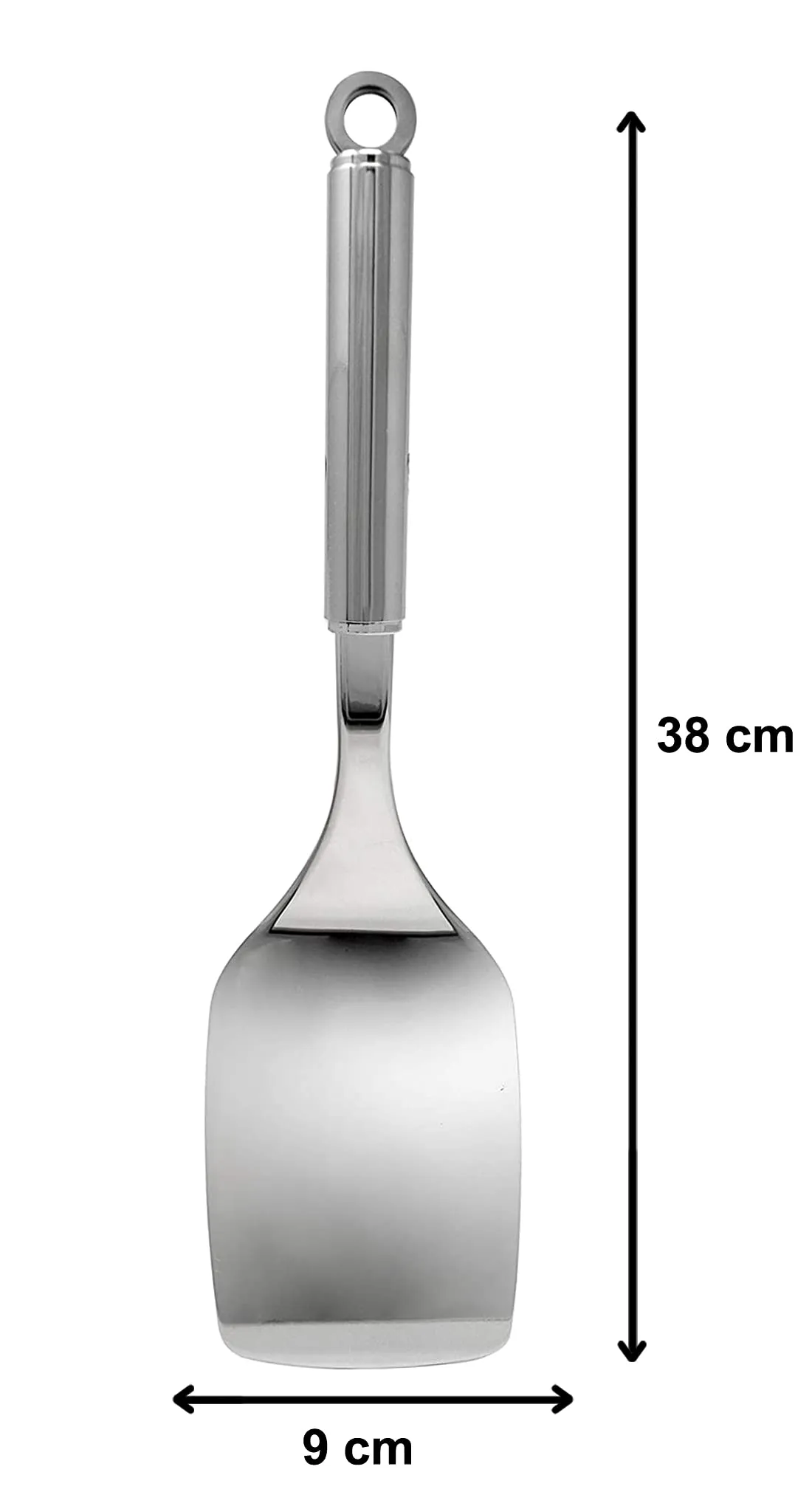 Heart Home Stainless Steel Kitchen Utensil, Cookware Set, Kitchen Tool- Set of 2 (Spatula & Solid Turner) (Silver)