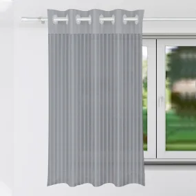 Heart Home Window Curtain | Sheer Window Curtains | Parda for Living Room | Drapes for Bedroom | Window Curtain Parda for Home Décor | Lining Net | 5 Feet | Gray