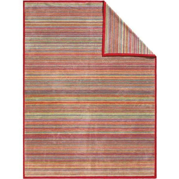 Ibena Malang Luxury Blanket - Red/Multi